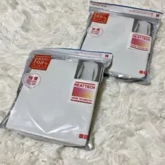 【新品未開封】ユニクロ ヒートテックコットン 極暖 インナー M 2枚（白）