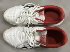 アシックスCOURT BREAK バドミントンシューズ23.5㎝　白赤黒のサムネイル