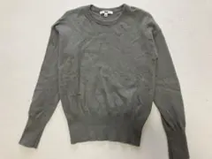 ユニクロ　カシミヤ100% クルーネック ニット　リブ　S