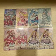 キミとアイドル♪プリキュア　キラキラカードグミ　　カード8枚セット