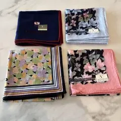 valentino GIVENCHY花柄ハンカチ 4点セットのサムネイル
