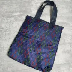 ロベルタ ディ カメリーノ トートバッグ ネイビー 総柄