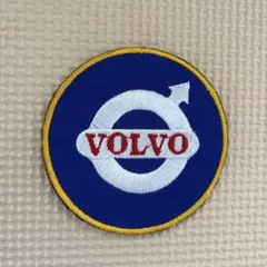 VOLVO アイロン 刺繍 ワッペン 3枚セット　ボルボ　丸型　青