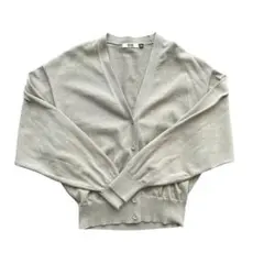 Uniqlo U Vネックカーディガン　グリーン　M