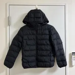 ユニクロダウン　ブラック　140cm フード取り外し可能