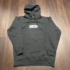 美品＊frattoフラットXLフード付きパーカー黒