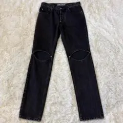 c*o様 ジョンローレンスサリバン ブラックデニム JOHN LAWRENCE SULLIVAN（ジョンローレンスサリバン）デニムパンツ 黒