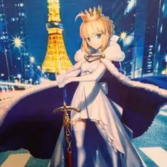 【未開封】Fate/stay night 王様セイバー　特大タペストリー Amazon.co.jp: タペストリー セイバー 武内崇氏イラストB2