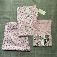 未使用　ELLE PLANETE パジャマ上下　tシャツ　３点セット　Mサイズ