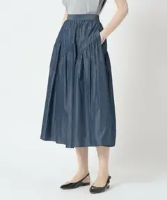 美品✨ ANAYI 25SS タフタ切替ティアードスカート - メルカリ