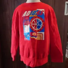 adidas グラフィックトレーナー 120cm レッド