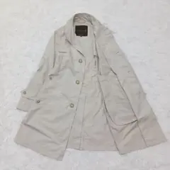 ✨美品✨マッキントッシュ　ステンカラーコート 比翼　ライトベージュ　36