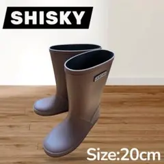￼【梅雨必需品✨】 SHISKY レインシューズ 長靴 20cm ブラウンのサムネイル