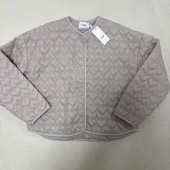 petit main アソートキルティングジャケット　ベージュ