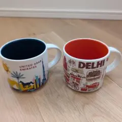 スターバックス STARBUCKS マグカップ インド、アラブ 海外限定セット2