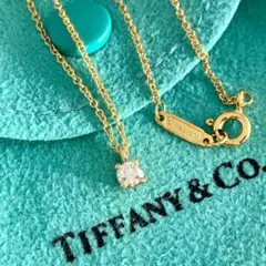 Tiffany & Co. ネックレス ソリティア ダイヤ プラチナ950 - メルカリ