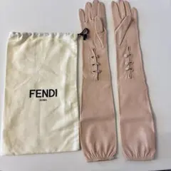 FENDI ロングレザーグローブ ピンクベージュのサムネイル