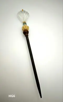 ヴィンテージかんざし 天然素材風 ビーズ装飾 和装髪飾り