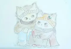 手描きイラスト　オリジナルイラスト　アナログ