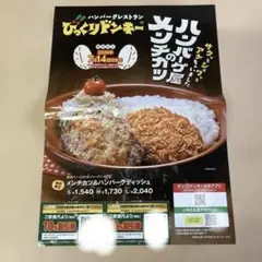 びっくりドンキー 10%割引券 2枚セットのサムネイル