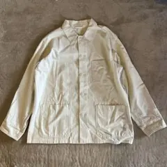 ユニクロUNIQLO アイボリー カバーオール ジャケット　コート