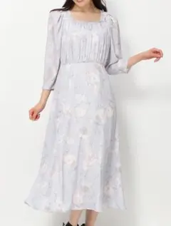 ミッシュマッシュ 2024SS ぼかしフラワーワンピース