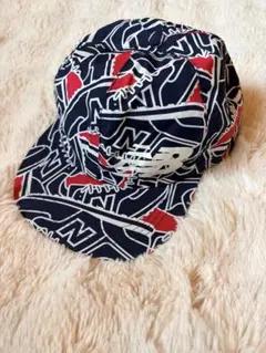 New Balance ニューバランス　ゴルフ　総柄 キャップ ネイビーのサムネイル