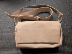 ビアズリー風 ショルダーバッグ ベージュ