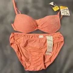 しまむらCLOSSHIピンク ブラジャーショーツセット B70 M