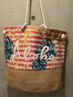 トロピカルデザイン トートバッグ Aloha