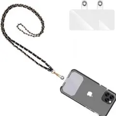 スマホ ストラップ 首掛け 真珠 携帯 ネックストラップ 肩から斜め掛け可能