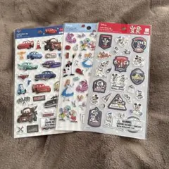 ディズニー・ピクサー　ペタペタシール　3枚セット