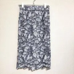花柄レーススカート グレー系 S アプワイザーリッシェ　美品