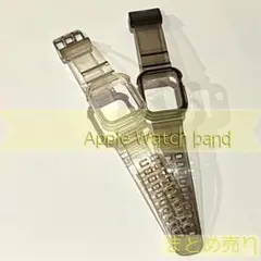 Apple Watchバンド♥アップルウォッチクリア系バンド2本セット♥数回使用