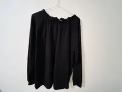 フリルの黒2WAYチュニック