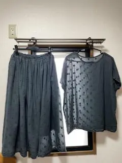 UZUiROドット模様 セットアップ