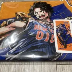 会場受取・抽選販売限定品ONE PIECE×NBA スポーツタオル サボ バスケ