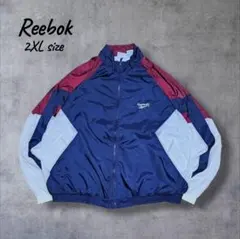 【希少】90s Reebok リーボック ナイロンジャケット マルチカラー流行色