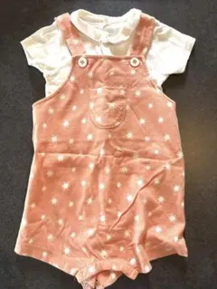 PETIT BATEAU ロンパース　サロペットセット　12m