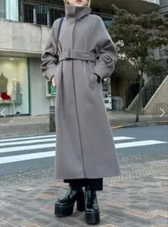 スタンドカラーコート　MURUA