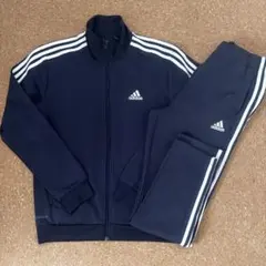 【セットアップ】adidas セットアップ　ジャージ　刺繍ロゴ 〈0017〉