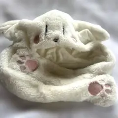 まふまふ ひキライ すーぱーぬこになれた 猫耳フード 白