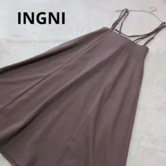 INGNI キャミワンピース　バックレースアップ　編み上げ　ワンピース　Mサイズ