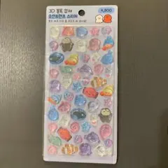 うるちゅる　ポップシール　うみのいきもの　ボンボンドロップシール　シール