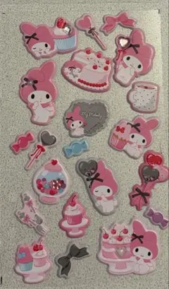 マイメロディー ぷっくりシール