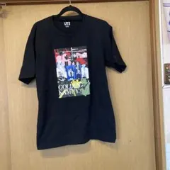 ユニクロGOLDEN KAMUY グラフィックTシャツ ブラック