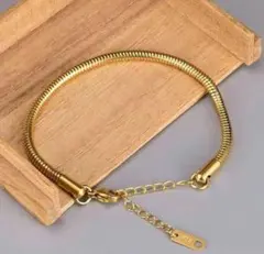 高品質.18 K金優雅蛇骨ブレスレット 21