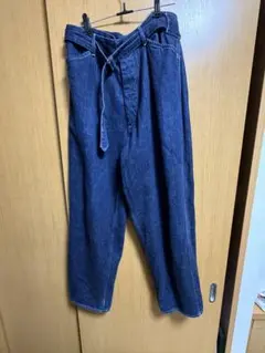 て*う様 comoli ベルテッドデニム 22aw BLACK size3 - メルカリ