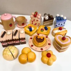 【マザーガーデン】木のおもちゃ おままごと スイーツ パン セット