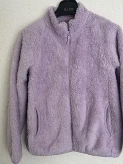 ユニクロラベンダーフリースジャケット150